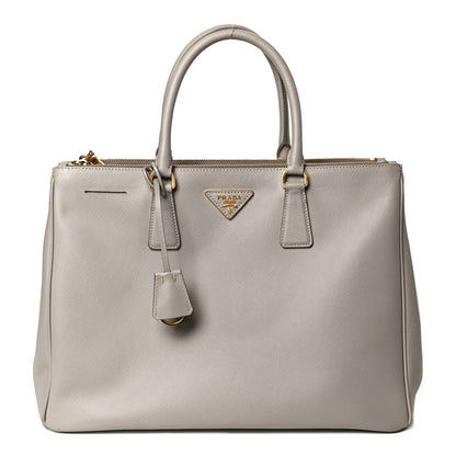 Prada Saffiano Large Galleria Double Zip Tote Pomice 1 of 12