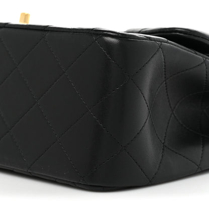 Chanel Lambskin Quilted Jumbo Double Flap Black 8 of 11