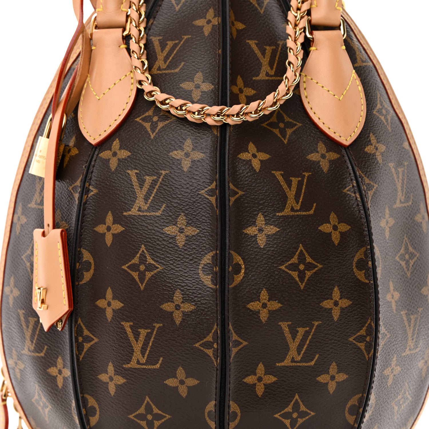 Louis Vuitton Monogram Braided Egg Bag Black 8 of 15
