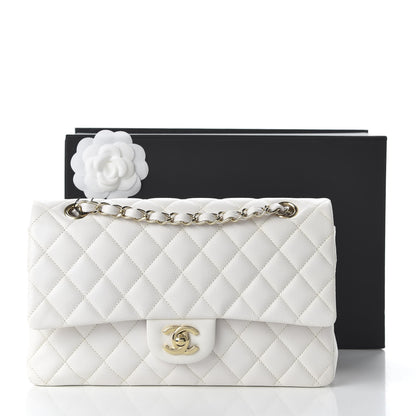 Chanel Caviar Quilted Medium Double Flap White 11 of 11