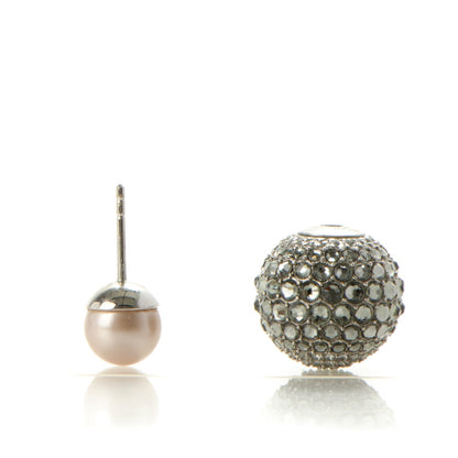 Christian Dior Crystal Mise En Dior Tribal Earrings Grey Pink 5 of 6