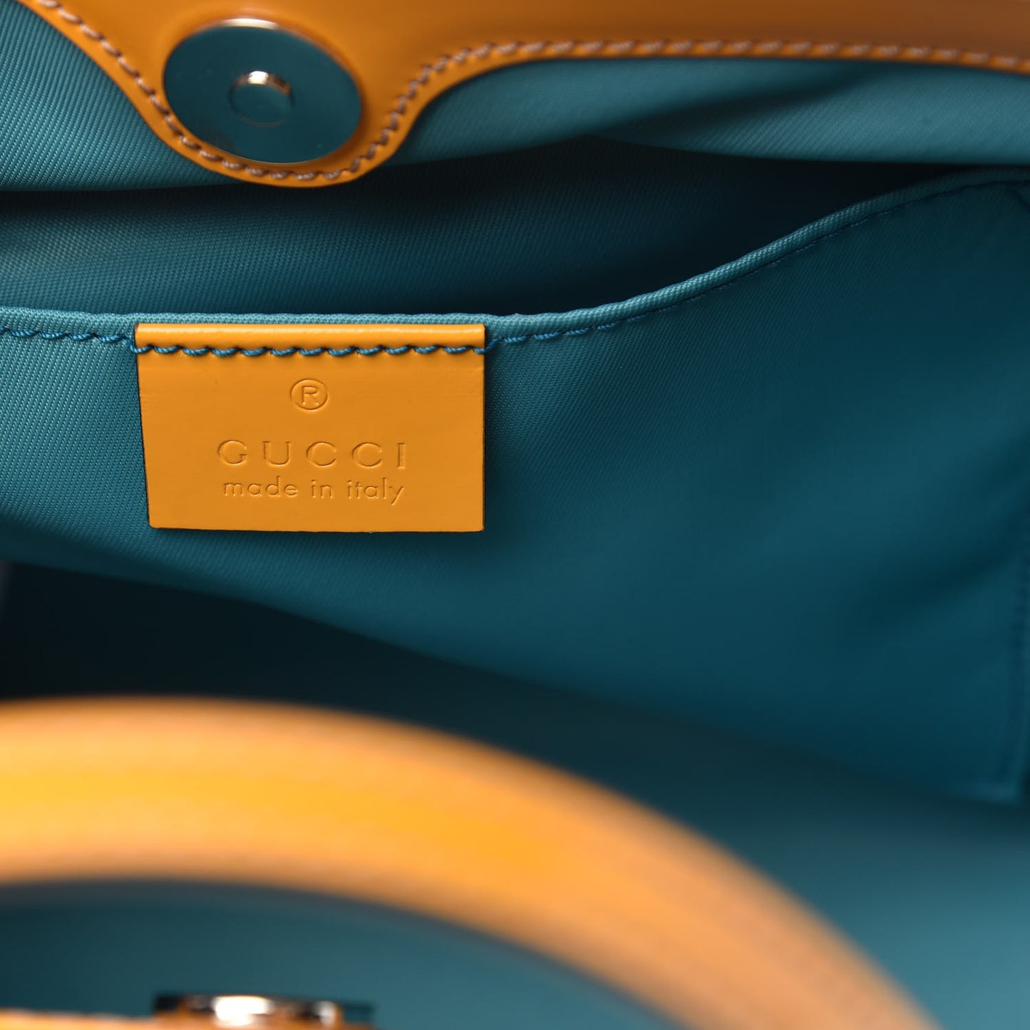 Calfskin Childrens Rainbow Tote Blue