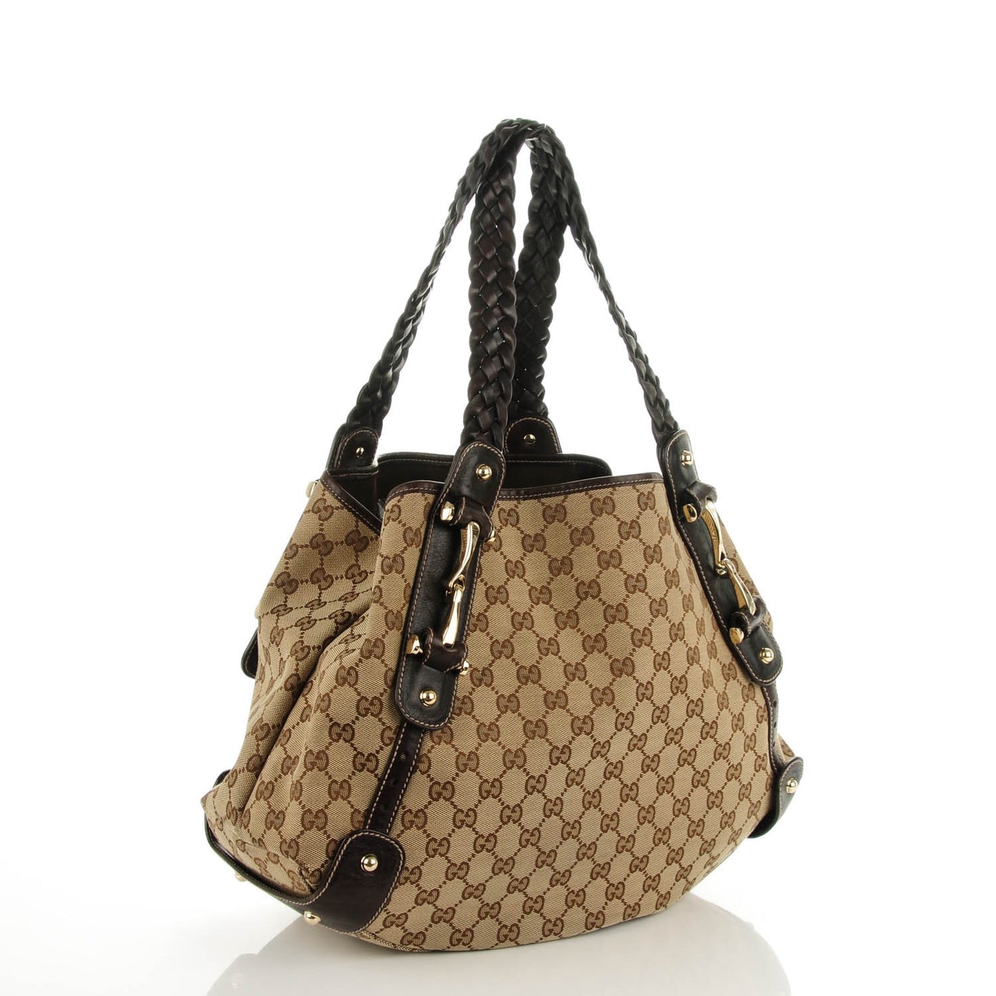 Monogram Medium Pelham Shoulder Bag Dark Brown