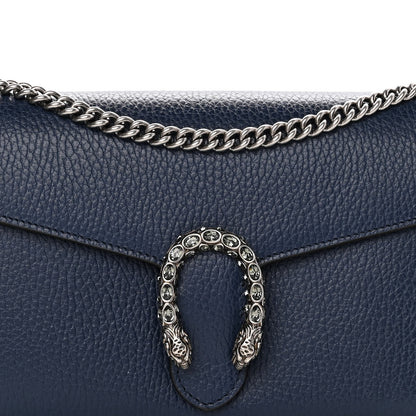 Gucci Dollar Calfskin Crystal Mini Dionysus Chain Wallet Blue Agata Black Diamond 8 of 11