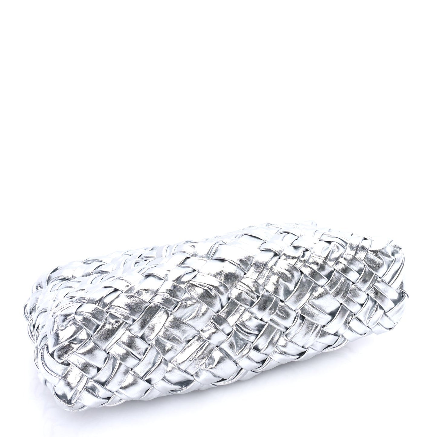 Calfskin Intrecciato Kalimero Cha-Cha Clutch  Silver