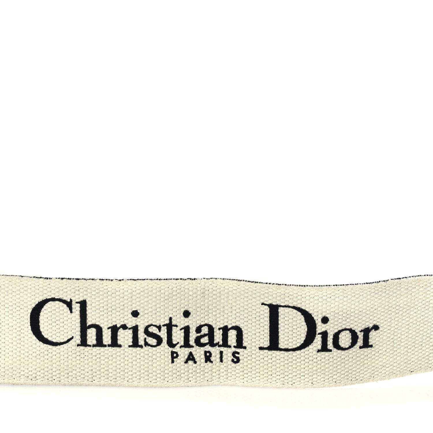 Christian Dior Canvas Embroidered Shoulder Strap Black Ultramatte 3 of 6