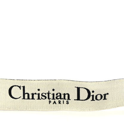 Christian Dior Canvas Embroidered Shoulder Strap Black Ultramatte 3 of 6