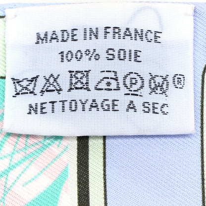 Hermes Silk Story Twilly Blue Pale Rose Vert 2 of 4