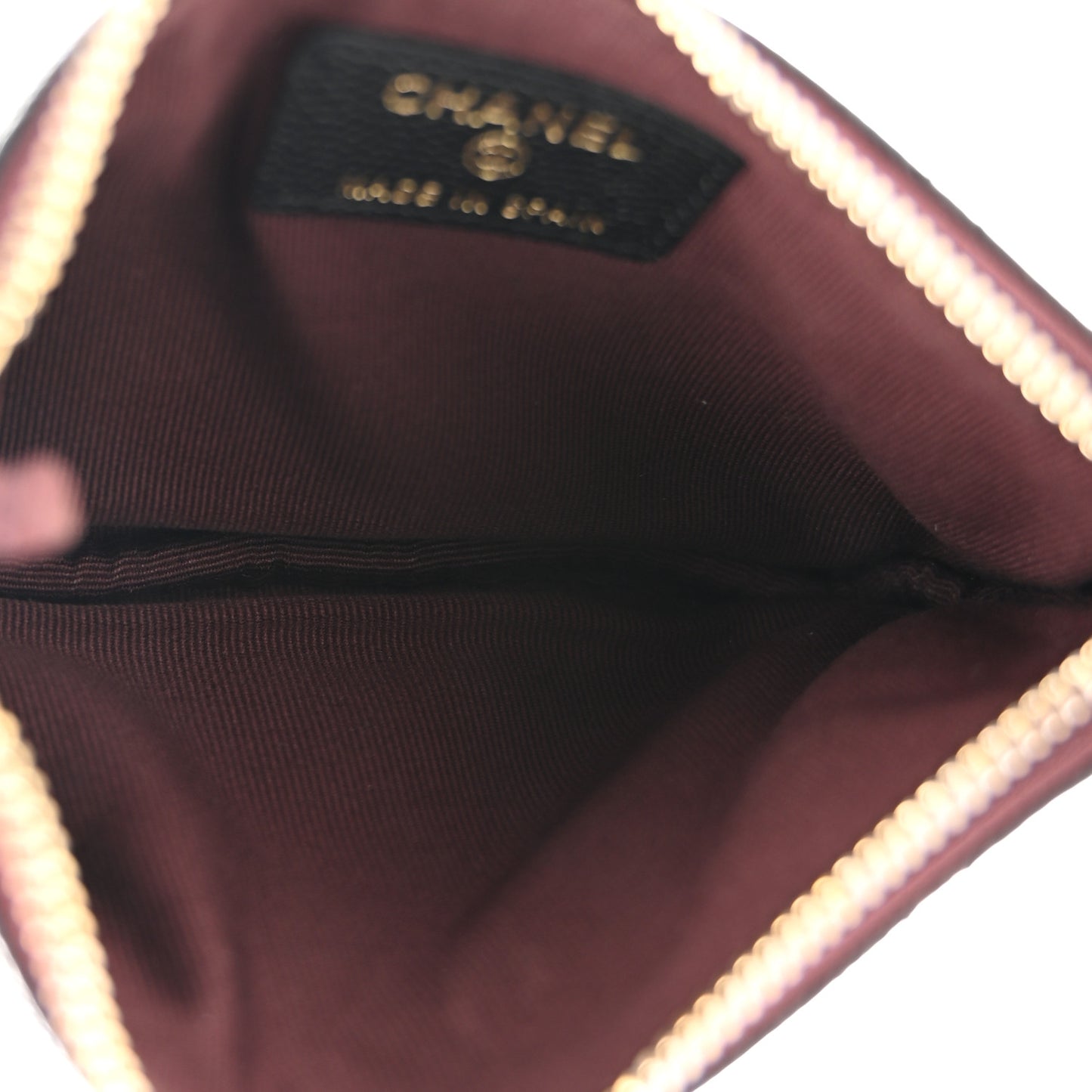 Caviar Quilted Small Pouch Black