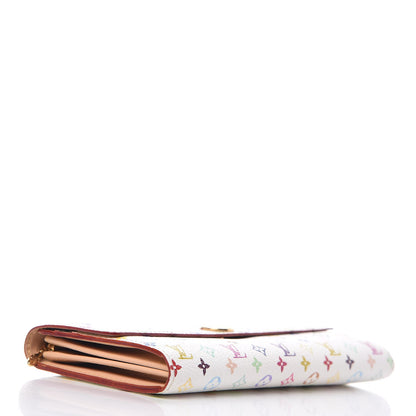 Louis Vuitton Monogram Multicolor Sarah Wallet White 4 of 9