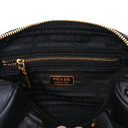 Prada Saffiano Lux Mini Convertible Bowler  Black 6 of 7