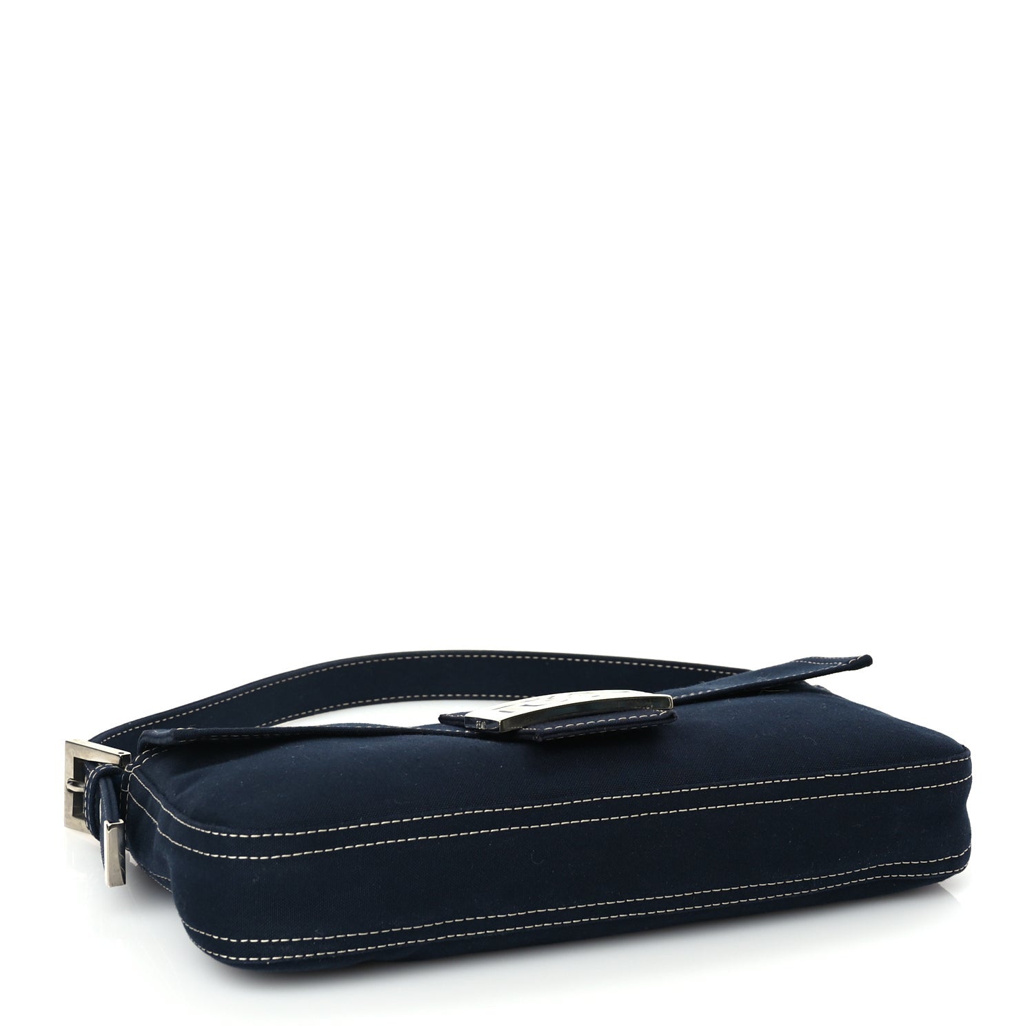 Fendi Canvas Enamel Baguette Blue 3 of 8