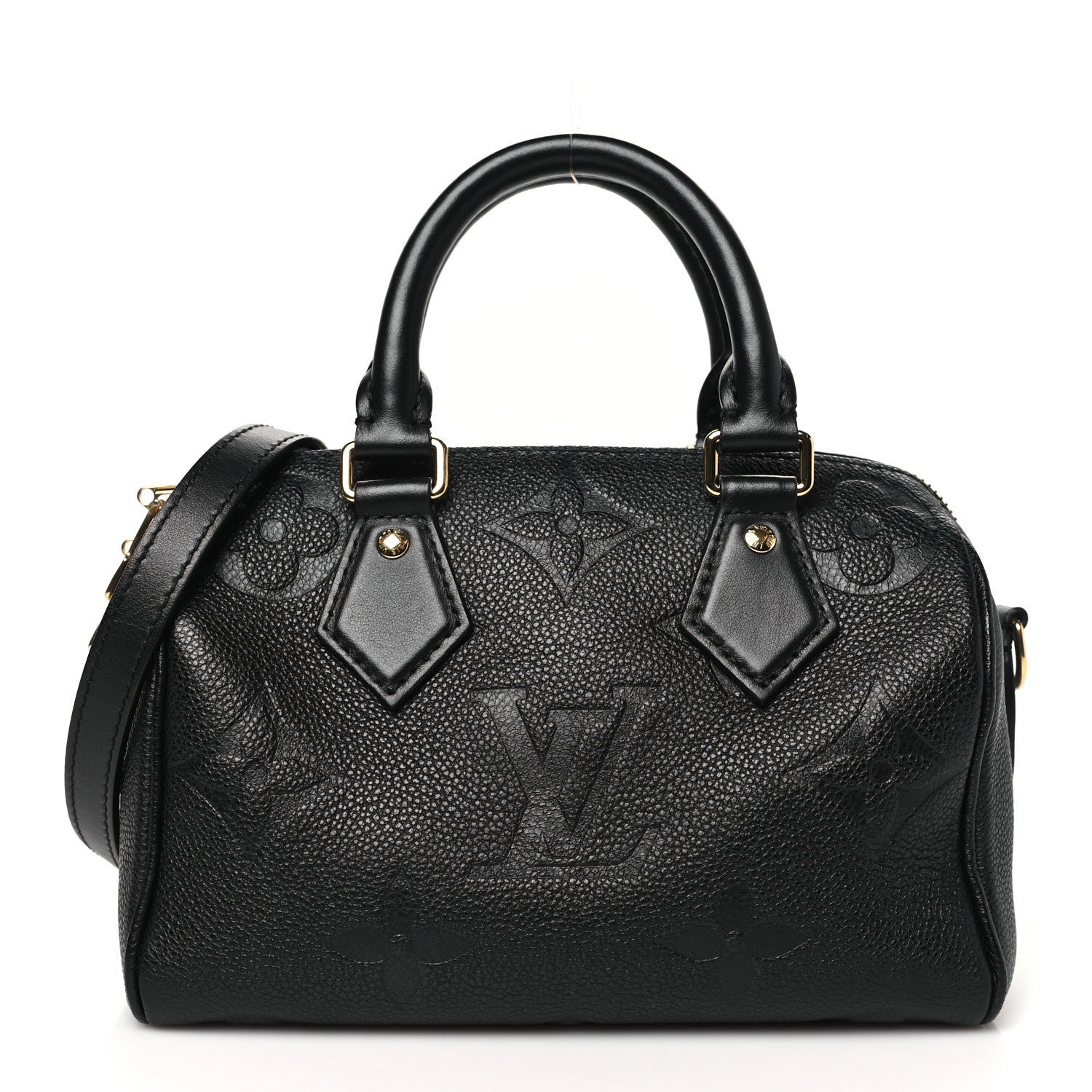 Louis Vuitton Empreinte Monogram Giant Speedy Bandouliere 20 Black 1 of 7