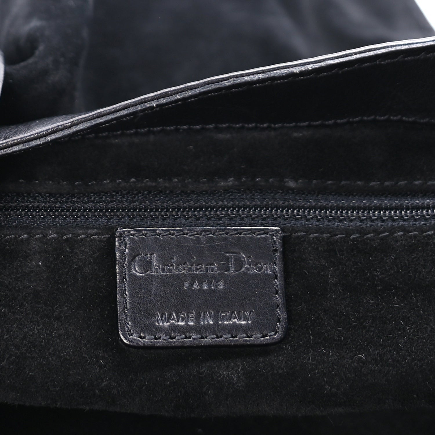 Christian Dior Calfskin Suede Rebelle Hobo Black 5 of 7