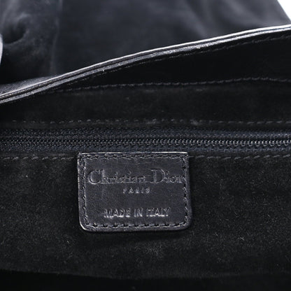 Christian Dior Calfskin Suede Rebelle Hobo Black 5 of 7