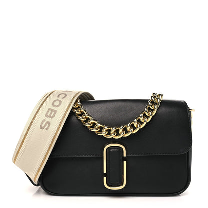 Marc Jacobs Calfskin The J Marc Shoulder Bag Black 1 of 7