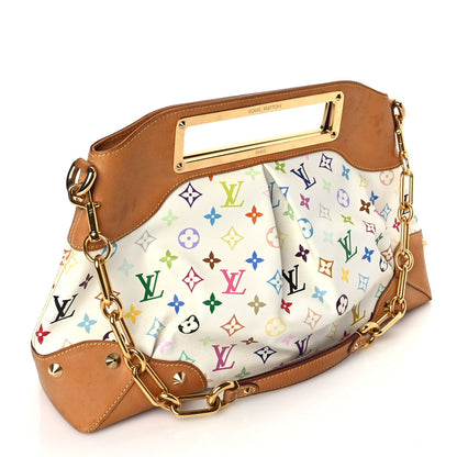 Louis Vuitton Monogram Multicolor Judy MM White 2 of 8