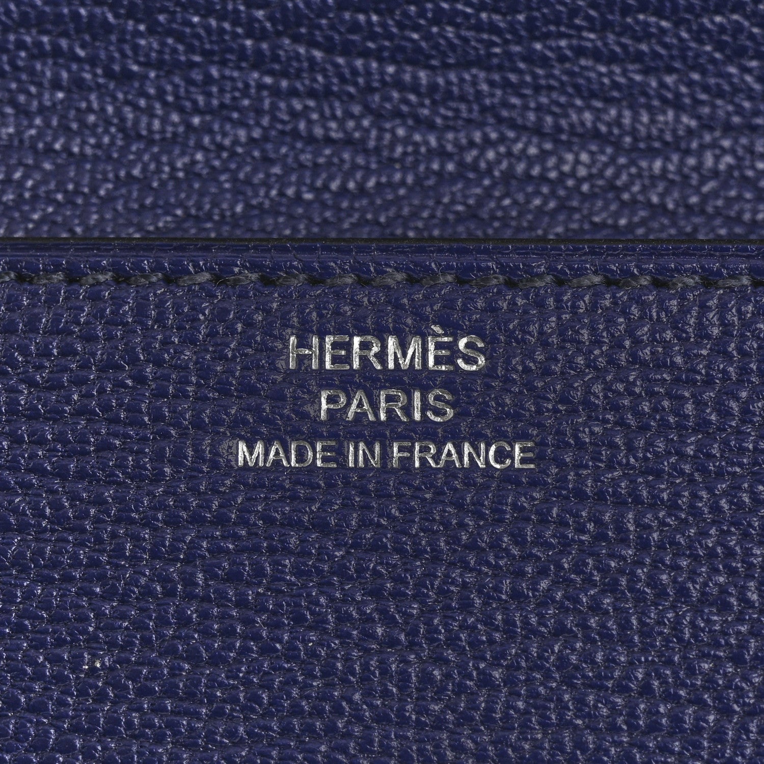 Hermes Chevre Mysore Mini Clic Card Holder Bleu Encre 6 of 7