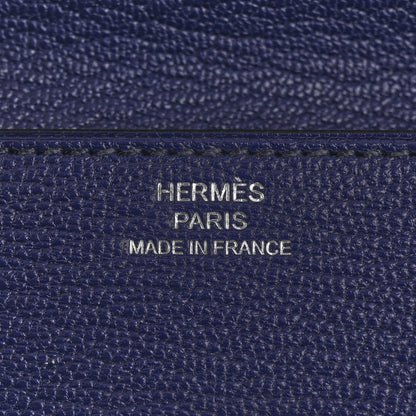 Hermes Chevre Mysore Mini Clic Card Holder Bleu Encre 6 of 7