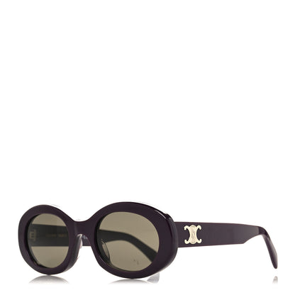 Celine Acetate Triomphe 01 Sunglasses CL 40194U Burgundy 1 of 8