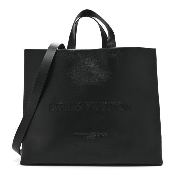 Calfskin Shopper Tote MM Black