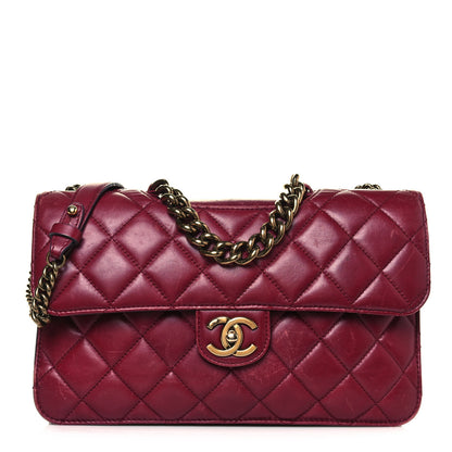 Chanel Glazed Calfskin Quilted Large Perfect Edge Flap Red 1 of 25