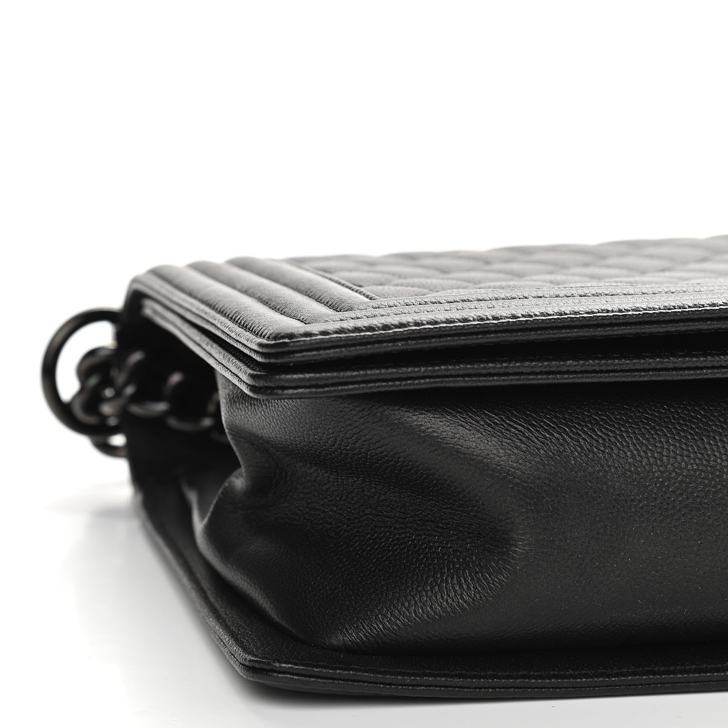 Chanel Caviar Quilted New Medium Boy Flap So Black 8 of 9