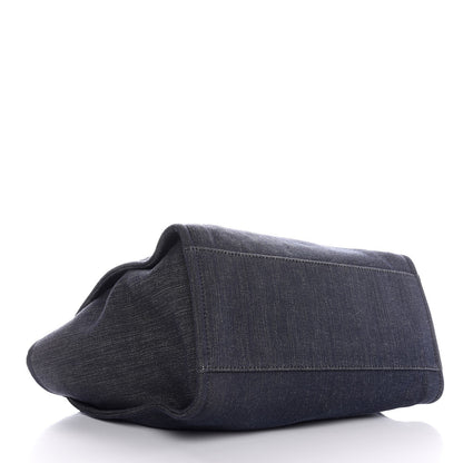 Chanel Denim Large Deauville Tote Dark Blue 4 of 7