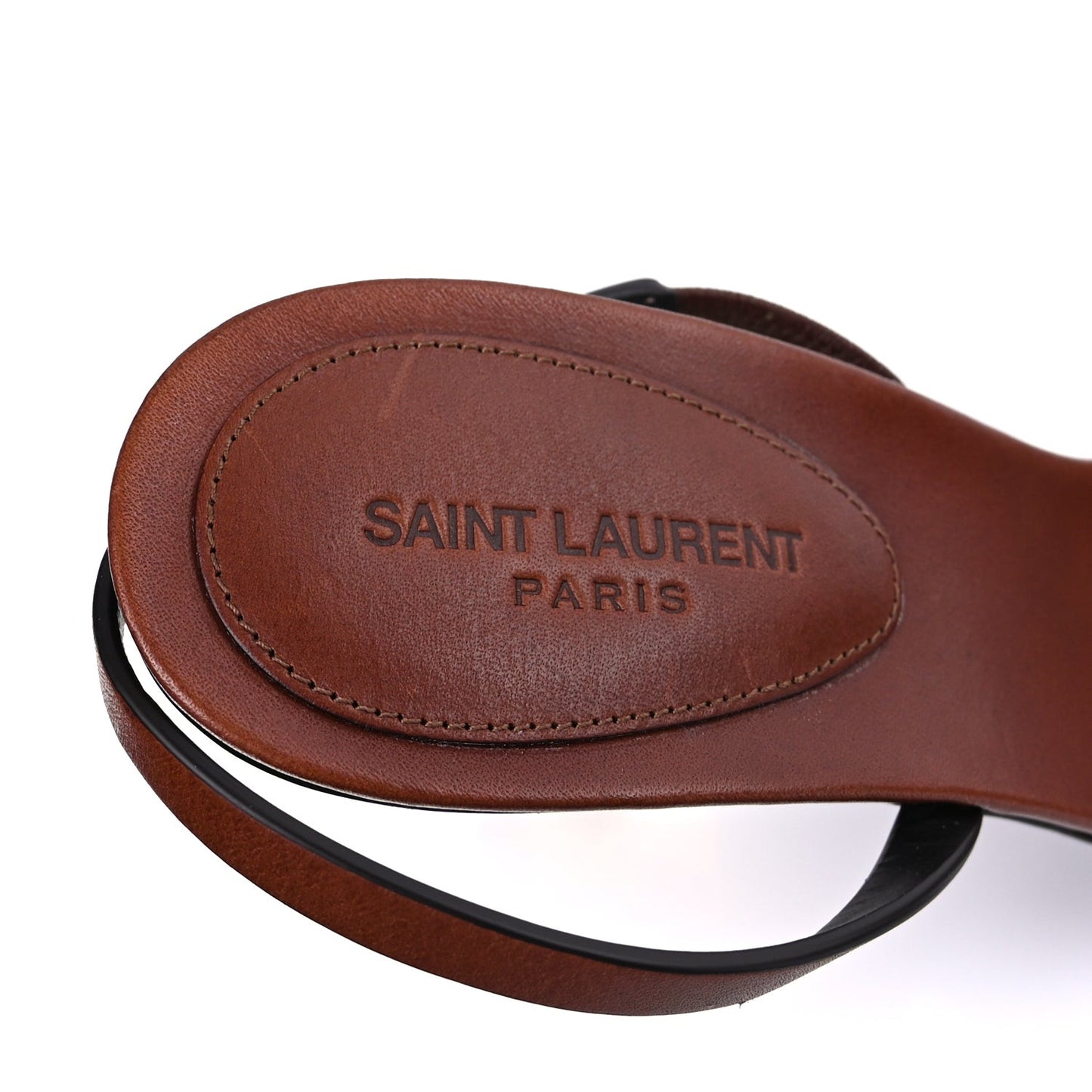 Calfskin Opyum Slingback Sandals 38 Caramel