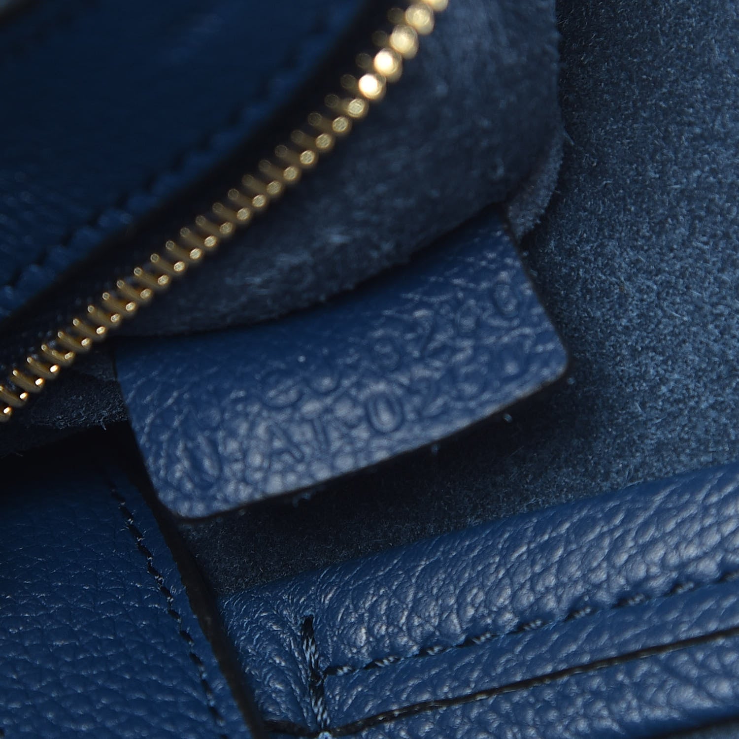 Celine Soft Grained Calfskin Medium Belt Cabas Phantom Deep Blue 8 of 8