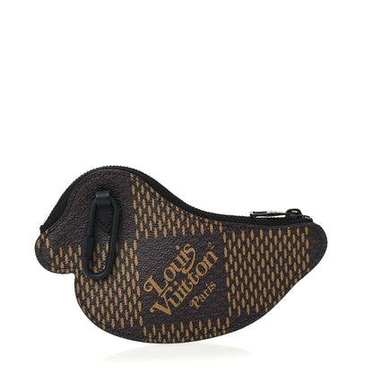 Louis Vuitton X NIGO Giant Damier Ebene Mountain Duck Coin Purse 3 of 6