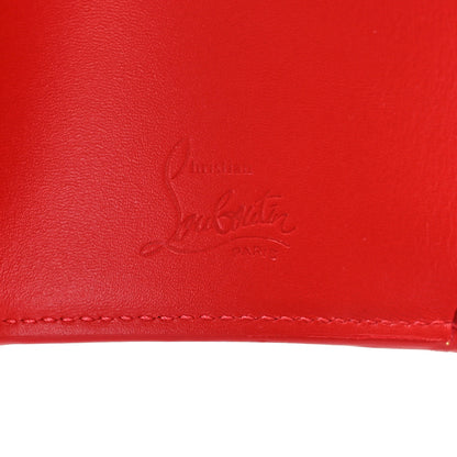 Christian Louboutin Calfskin Script Mini Loubigaga Wallet Red 6 of 7