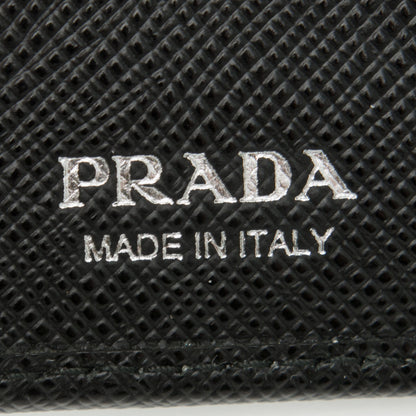 Prada Saffiano Compact Wallet Nero Black 6 of 7