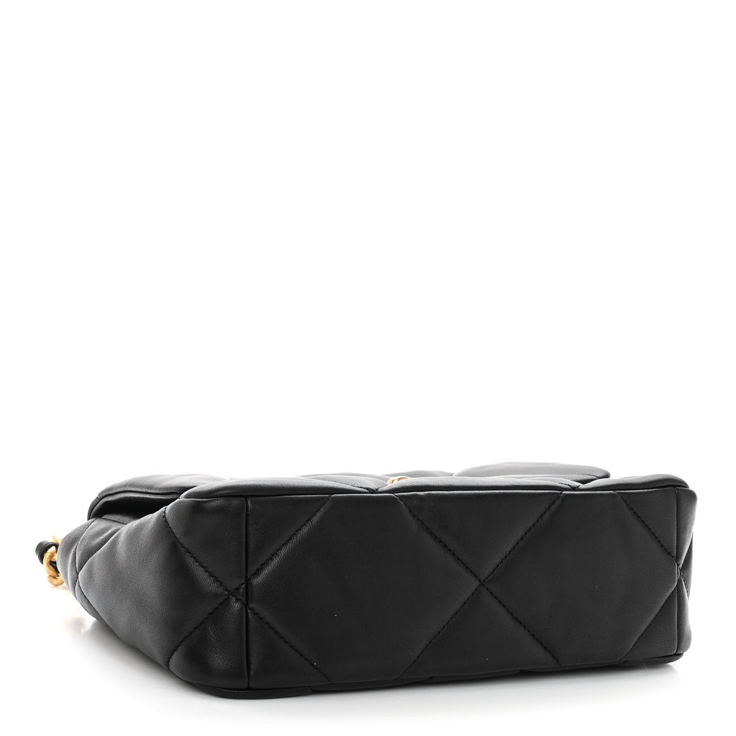 Lambskin Quilted Medium Chanel 19 Flap Black