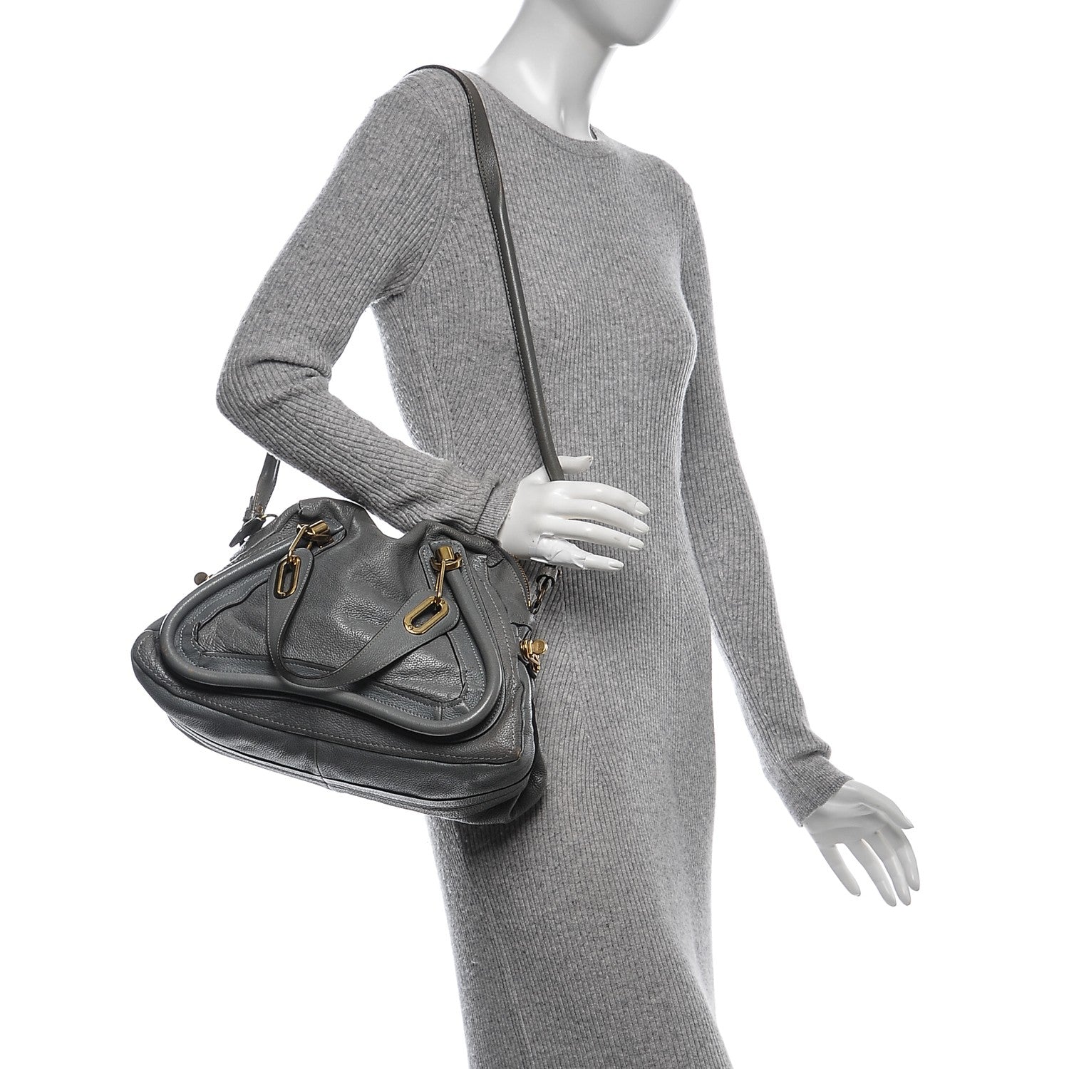 Chloe Calfskin Medium Paraty Grey 2 of 6