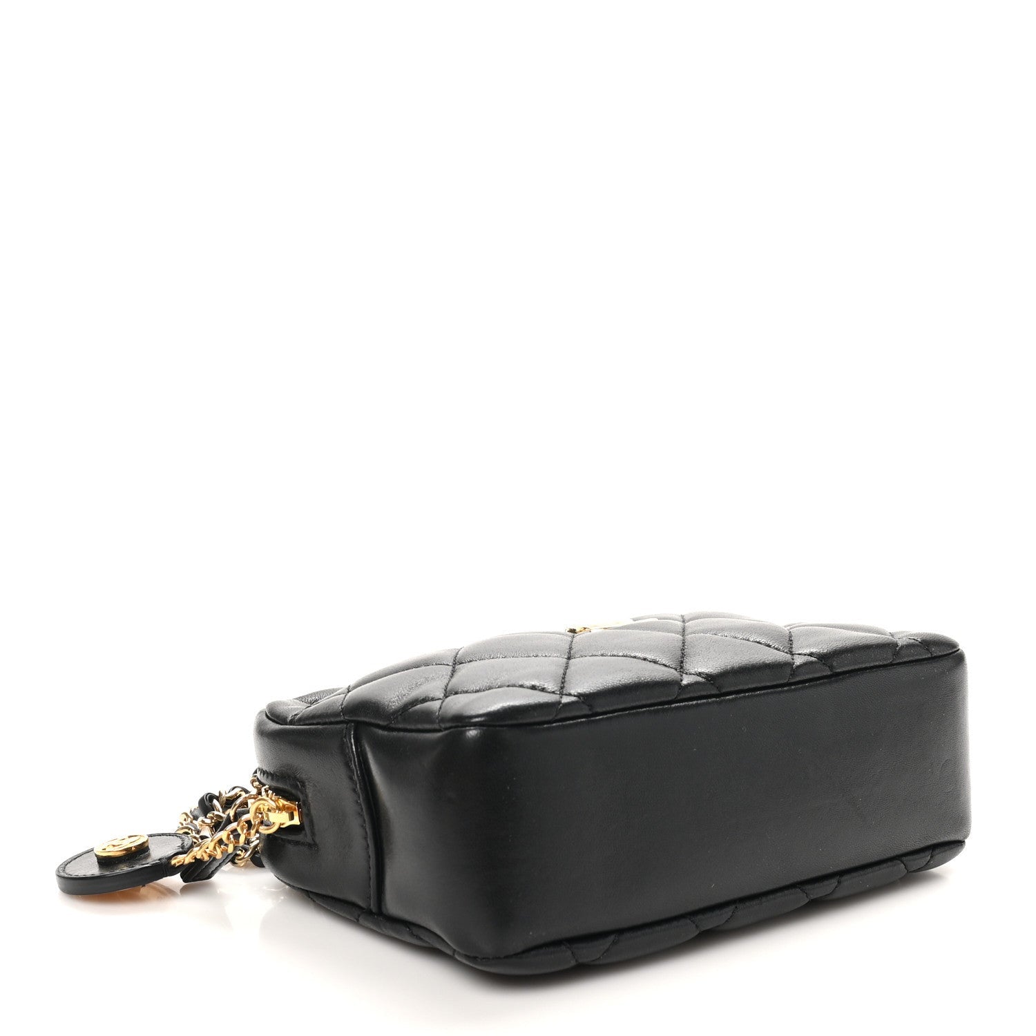 Chanel Shiny Lambskin Quilted Mini Camera Case Black 4 of 7