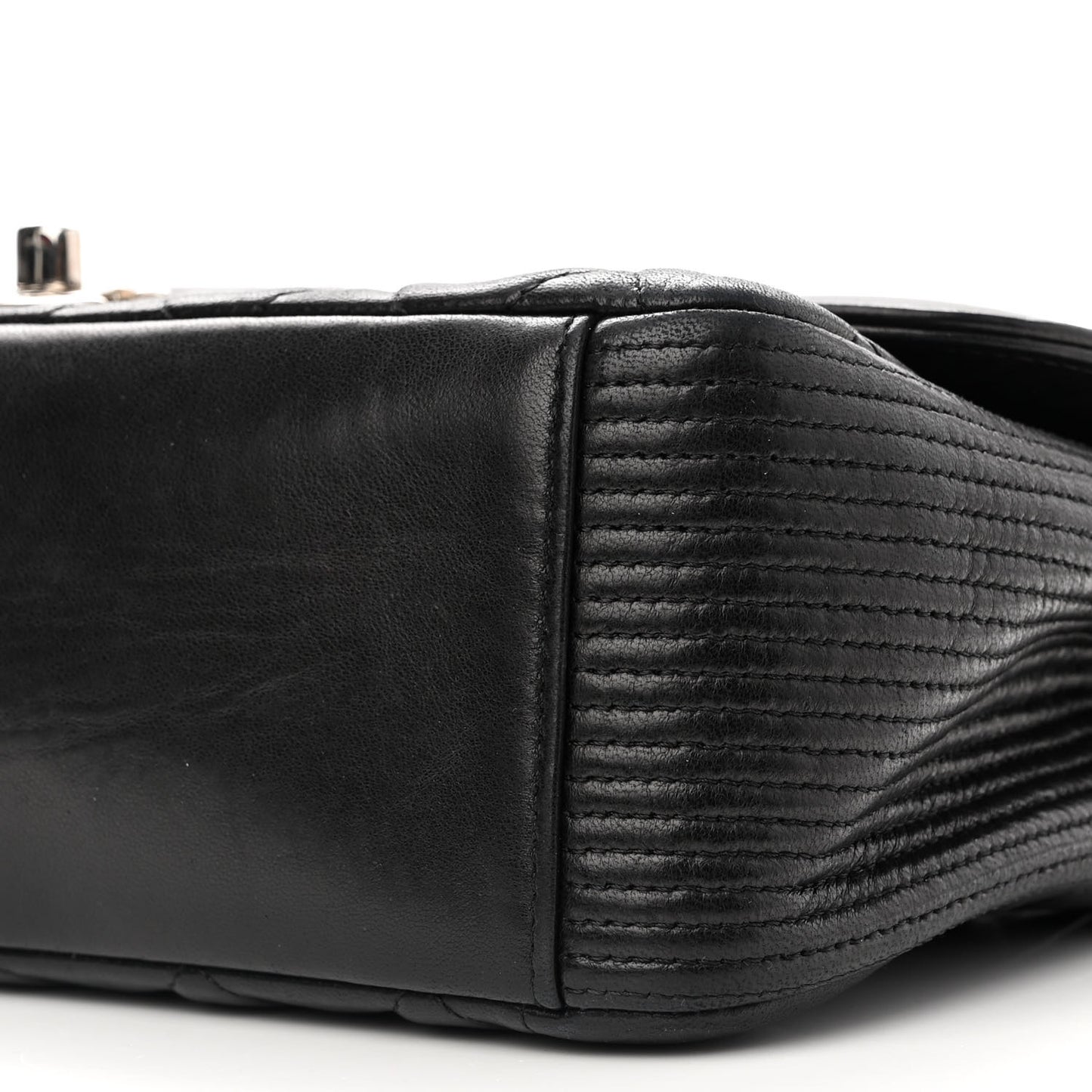 Lambskin Medium Coco Rider Flap Black