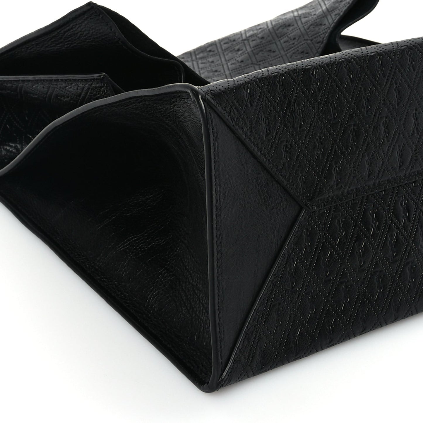 Calfskin Monogram Deli Paper Bag Vintage Black