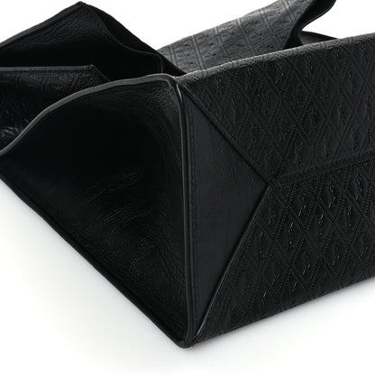 Saint Laurent Calfskin Monogram Deli Paper Bag Vintage Black 7 of 8