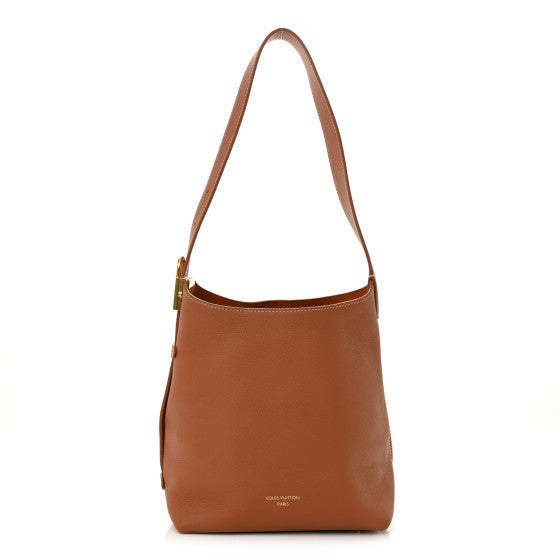 Louis Vuitton Grained Calfskin Low Key Hobo PM Cognac 1 of 1