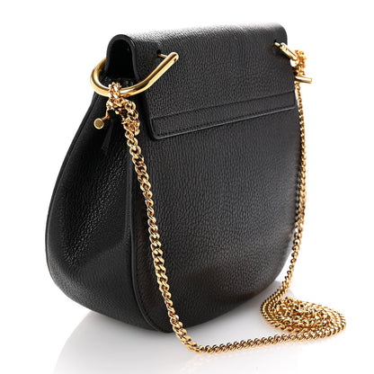 Chloe Grained Lambskin Drew Shoulder Bag Black 2 of 7