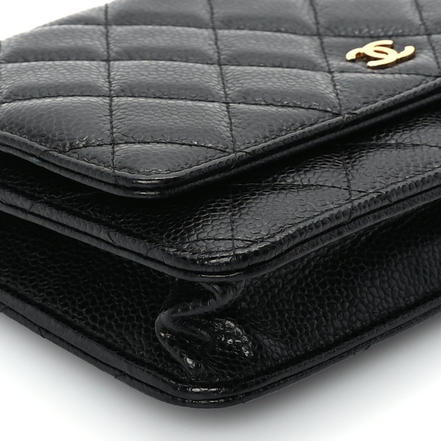 Chanel Caviar Quilted Wallet On Chain WOC Black 8 of 9