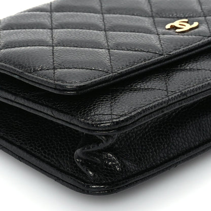 Chanel Caviar Quilted Wallet On Chain WOC Black 8 of 9
