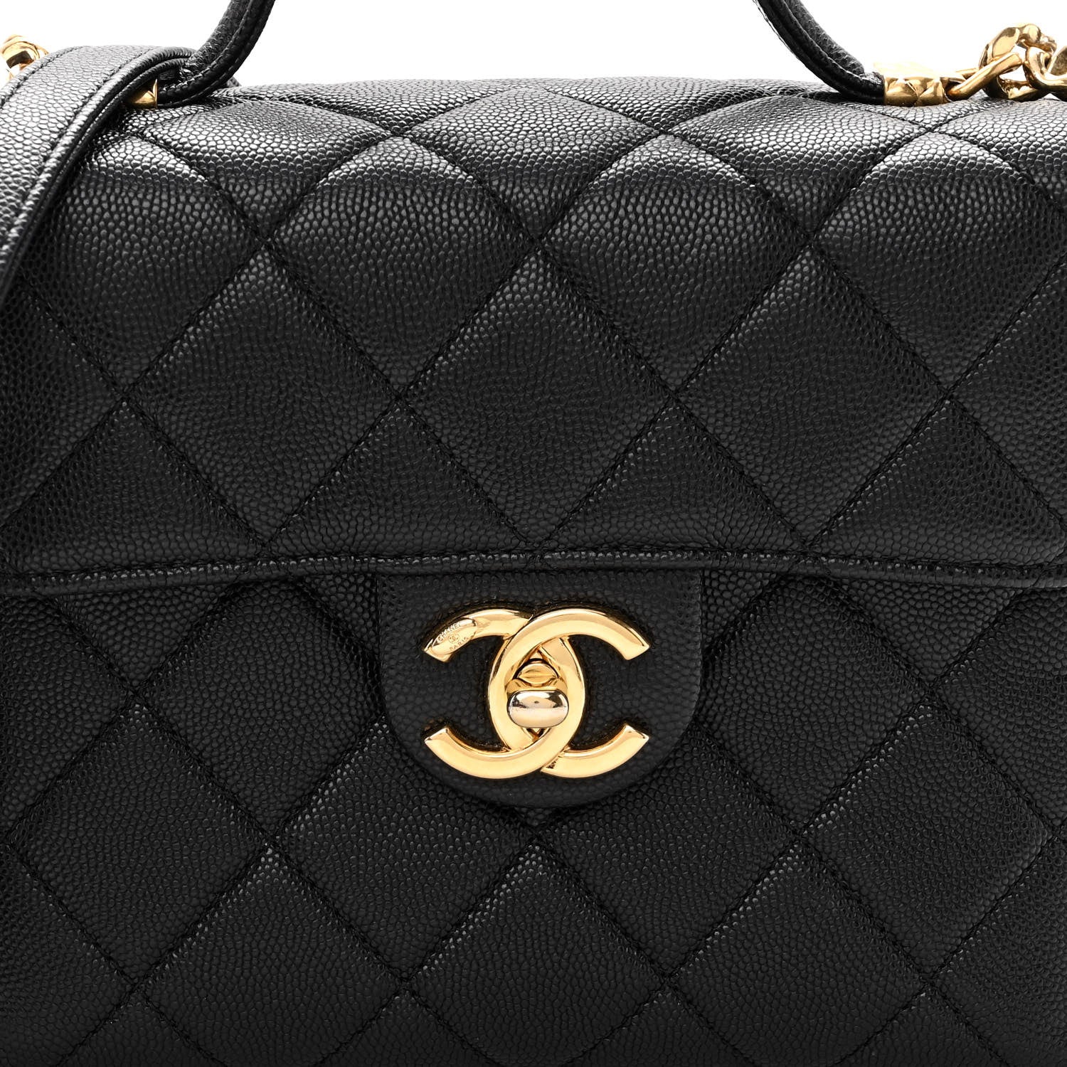 Chanel Caviar Quilted Handy Box Vanity Case Black 8 of 10