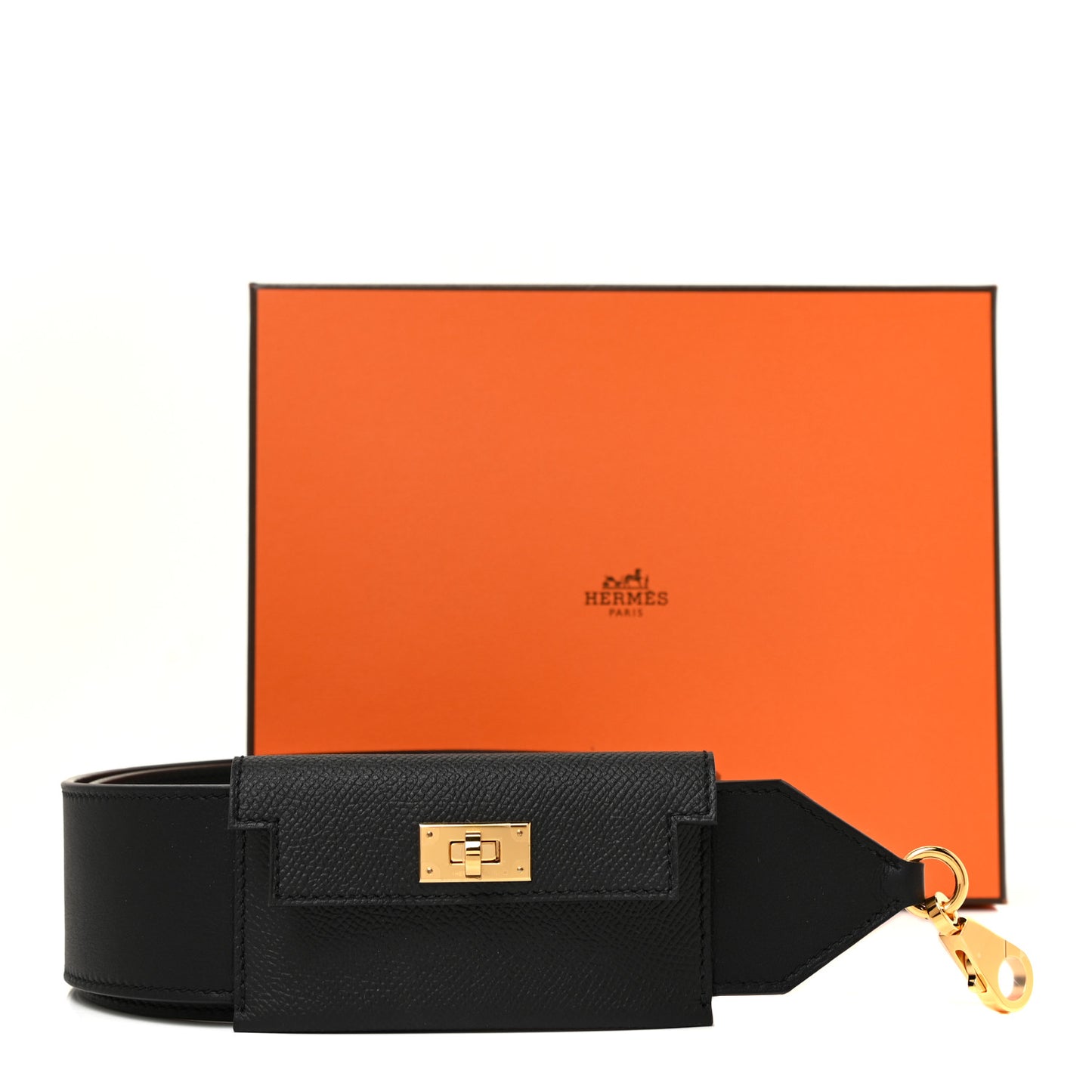 Swift Epsom Pocket Kelly Shoulder Strap Black