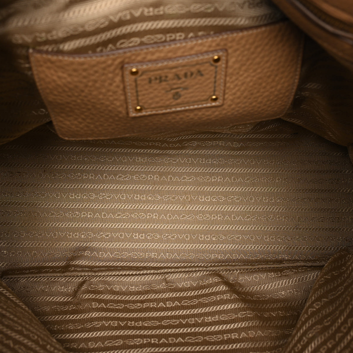 Prada Vitello Daino Tote Caramel 4 of 8