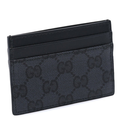 Gucci GG Supreme Monogram Card Holder  Black Grey 4 of 7