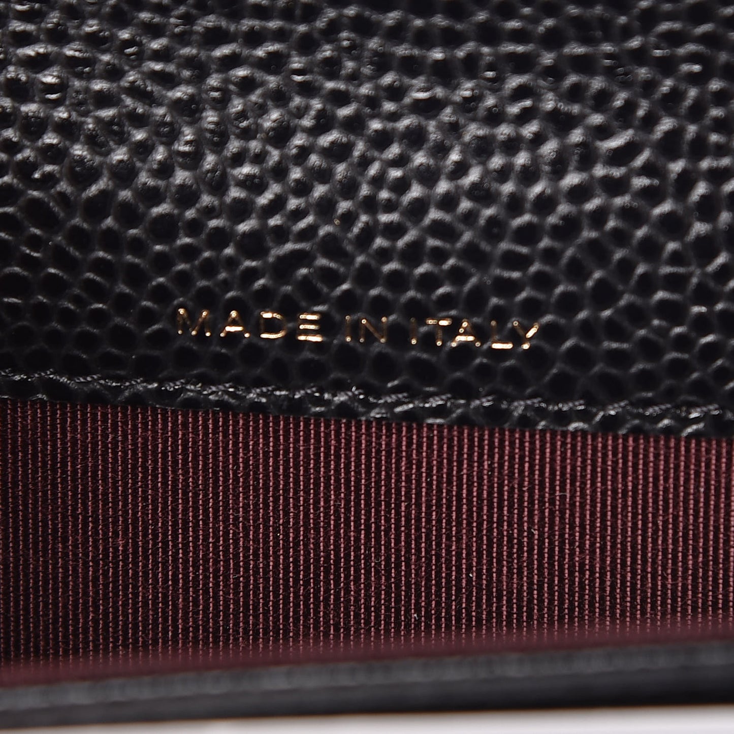 Caviar Quilted Flap Card Holder Black