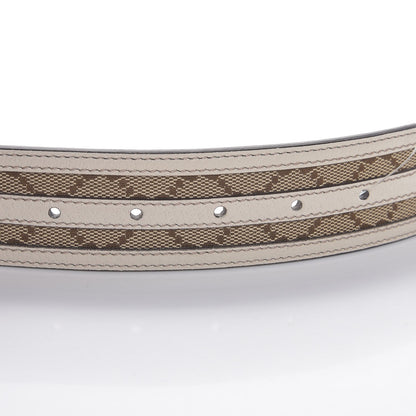 Gucci Monogram Interlocking G Belt 85 34 Off White 6 of 6
