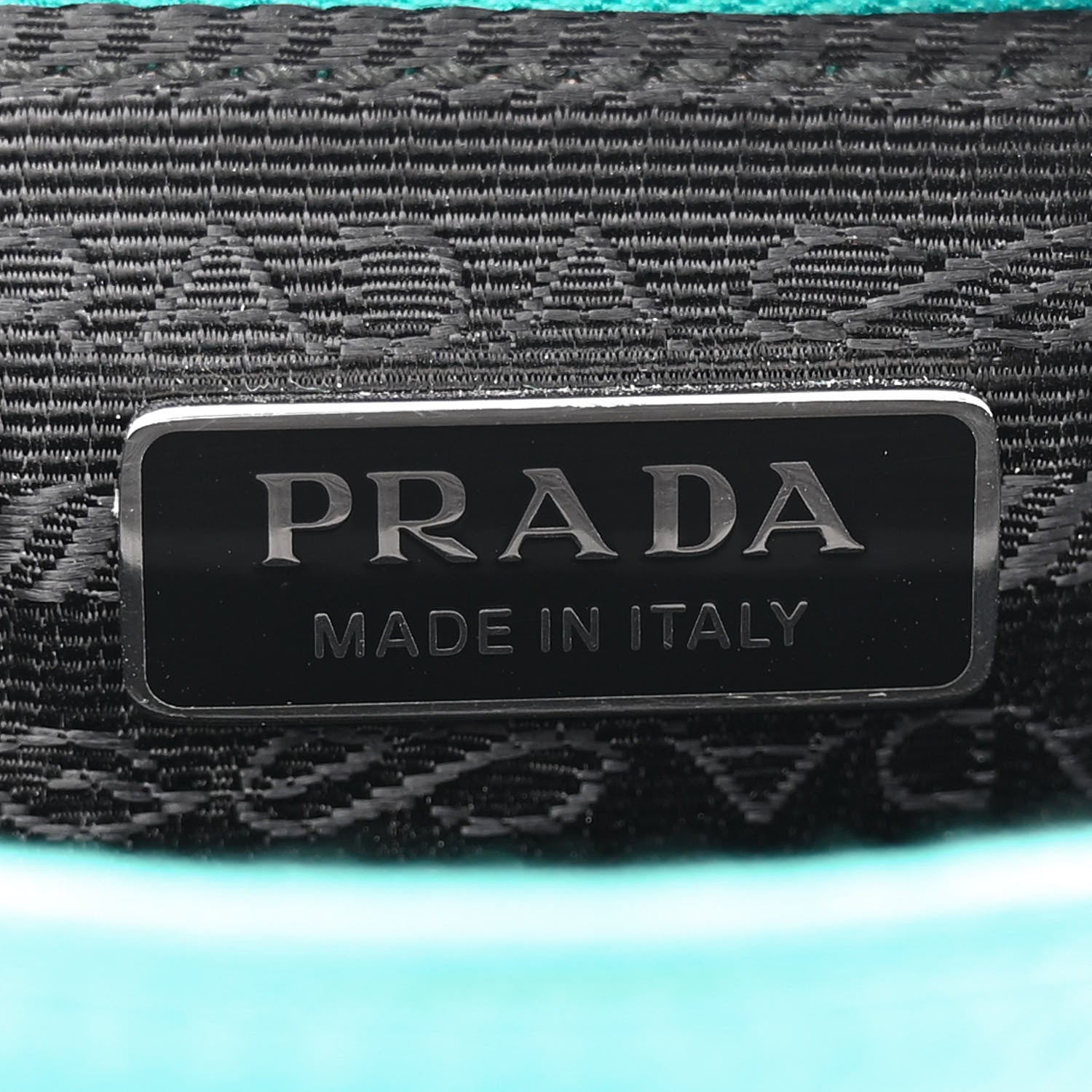 Prada Saffiano Vernice Chain Crossbody Bag Assenzio 6 of 11